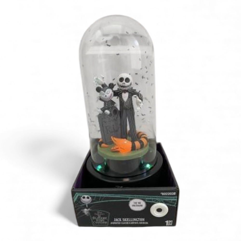 Disney 10.5-in Battery Operated Light Tabletop Nightmare Before Christmas Cloche